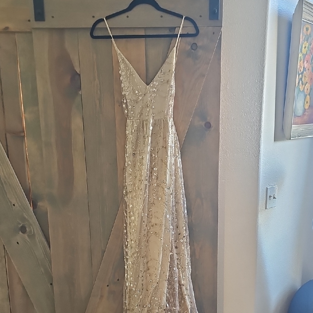 Elegant Cream Maxi Dress